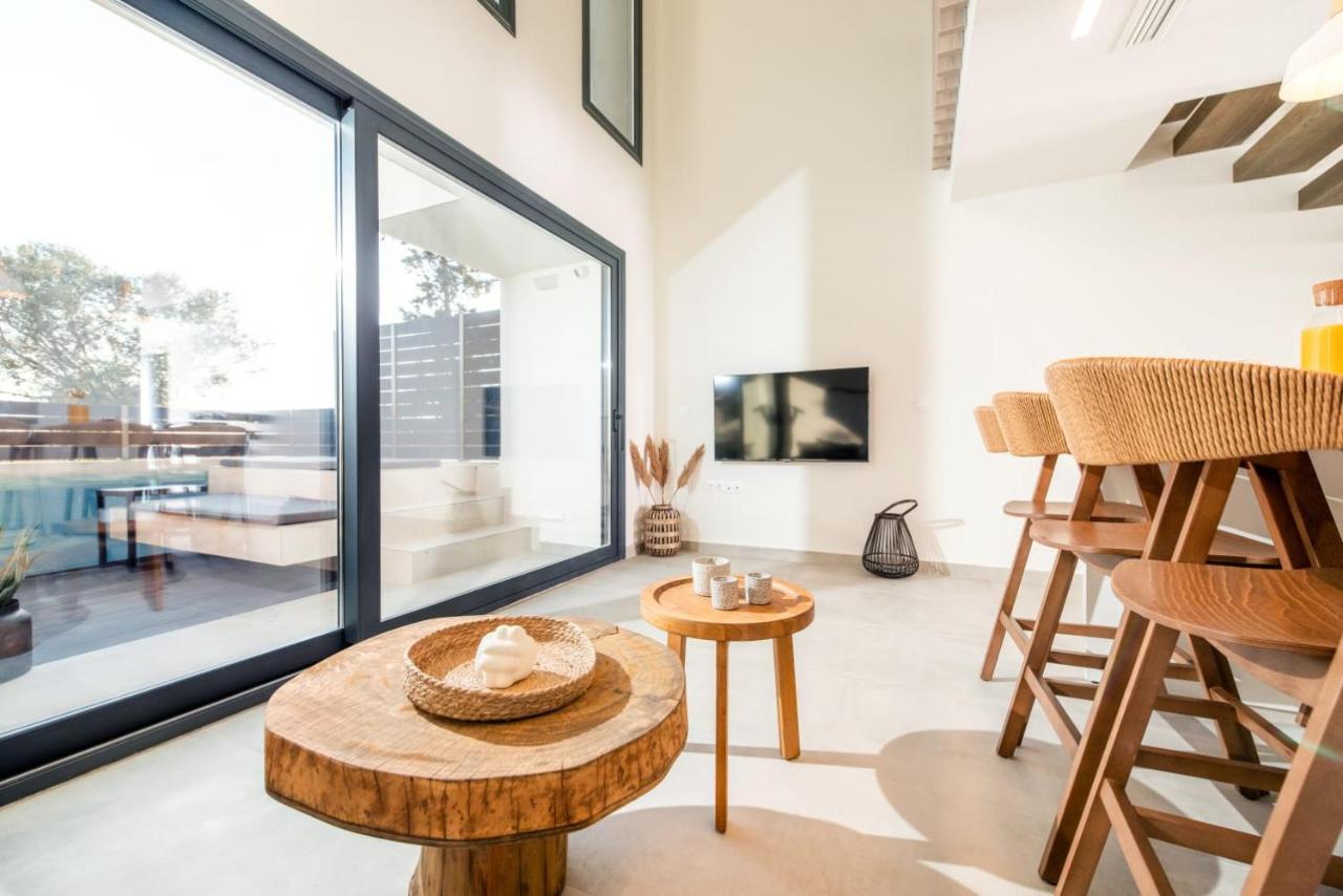 Serene Villas Halkidiki - Cfront Private Pool Nea Iraklia Bagian luar foto